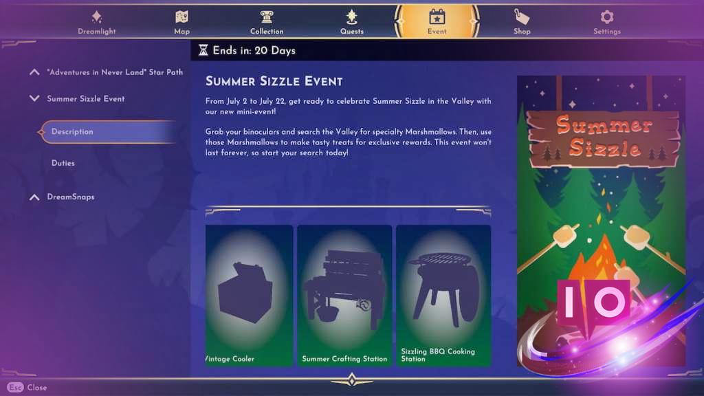 Complete Guide to All Summer Sizzle Event Duties & Rewards in Disney Dreamlight Valley