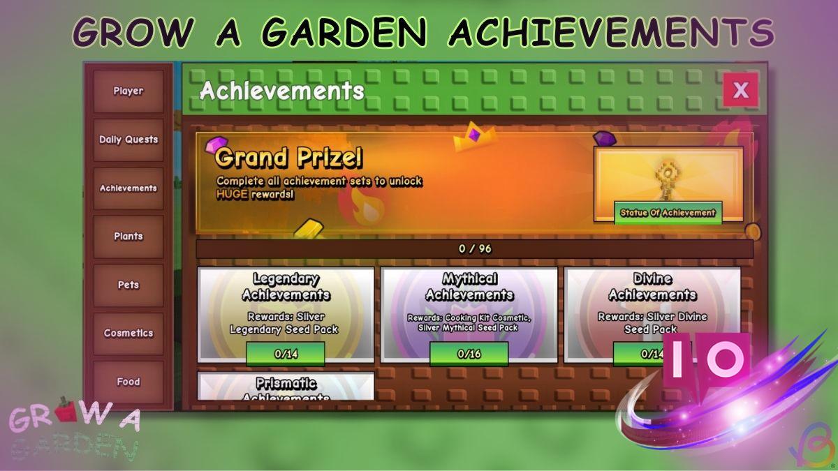 Complete Guide to Grow a Garden Achievements and Rewards