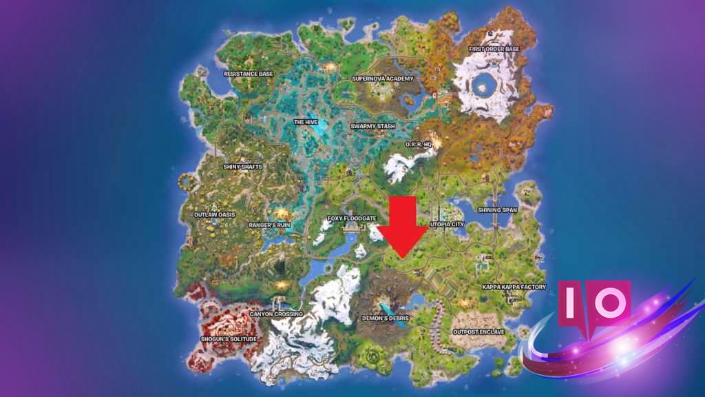 Find the Swarm's Access Point to the Island in Fortnite Chapter 6 Season 4