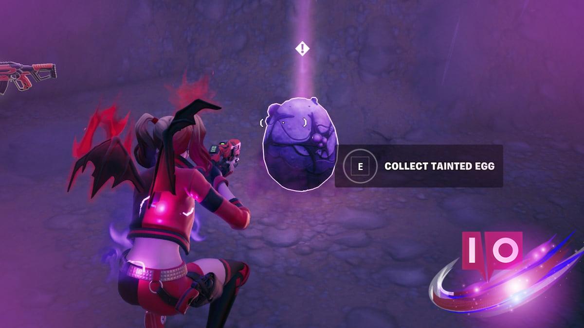 Collect Tainted Eggs at The Hive in Fortnite Chapter 6, Season 4