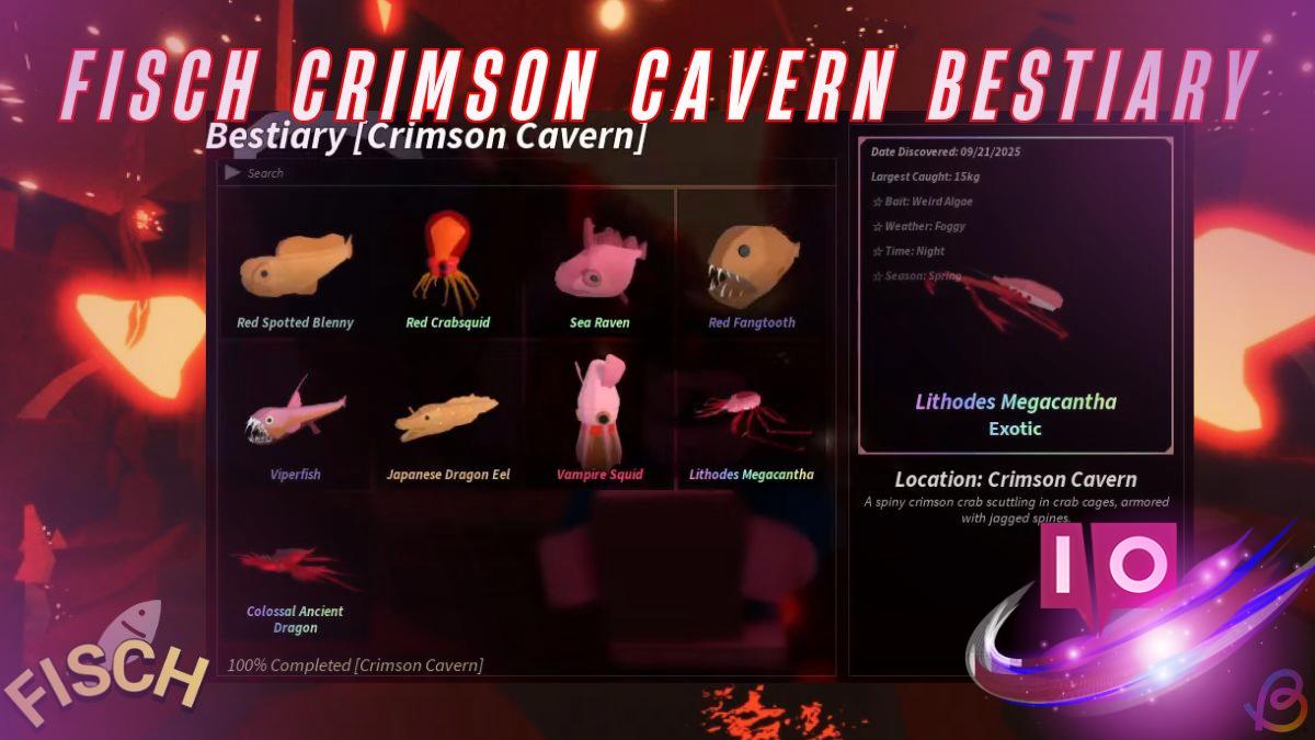 Complete the Crimson Cavern Bestiary in Fisch: A Step-by-Step Guide