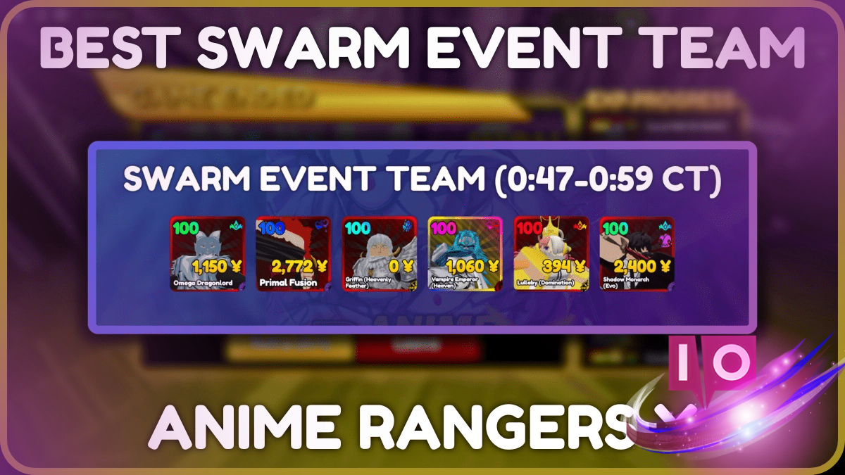Top Anime Rangers X Swarm Event Team Guide [Update 6.0]