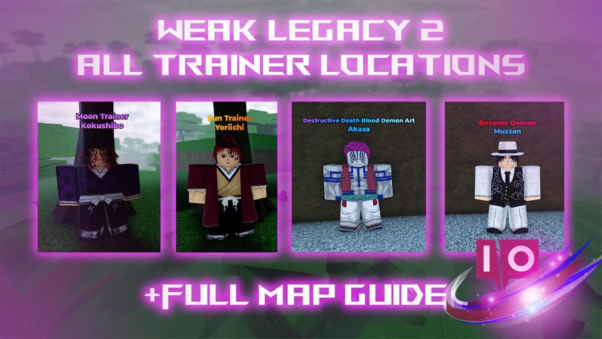 Complete Guide to All Trainer Locations in Weak Legacy 2: Breathing & Demon
