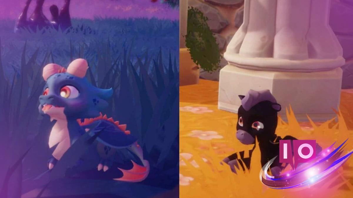 Discover Teal Baby Dragon & Black Pegasus in Disney Dreamlight Valley