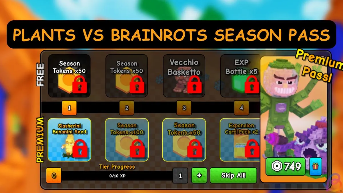 Plants vs Brainrots Season Pass Guide: Rewards, Quests & Items