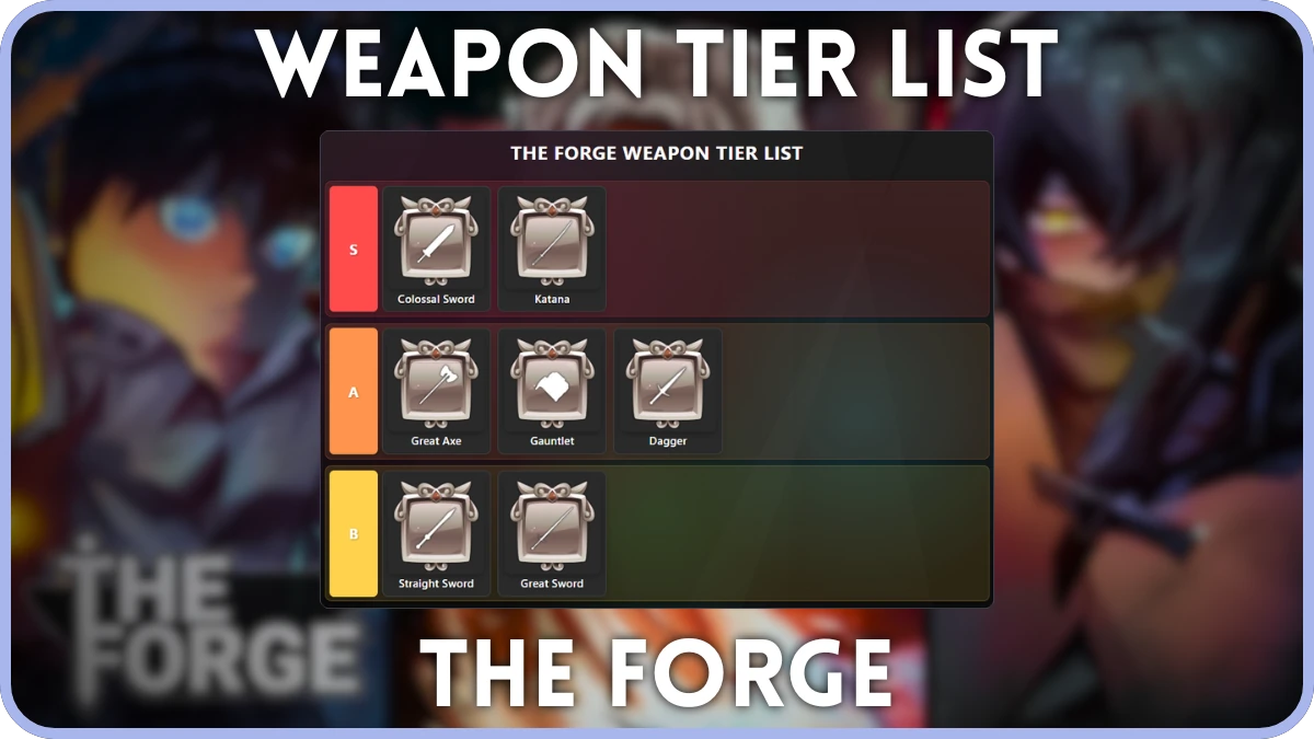 Ultimate Forge Weapons Tier List: BETA RELEASE Guide