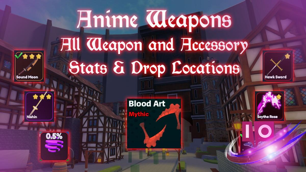 Ultimate Guide to Anime Weapons: Drop Locations & Accessories