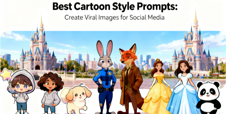 20+ Cartoon Style Prompts to Create Viral AI Images for Social Media