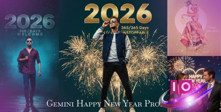 20+ Gemini Happy New Year Prompts for Stunning 2026 Images