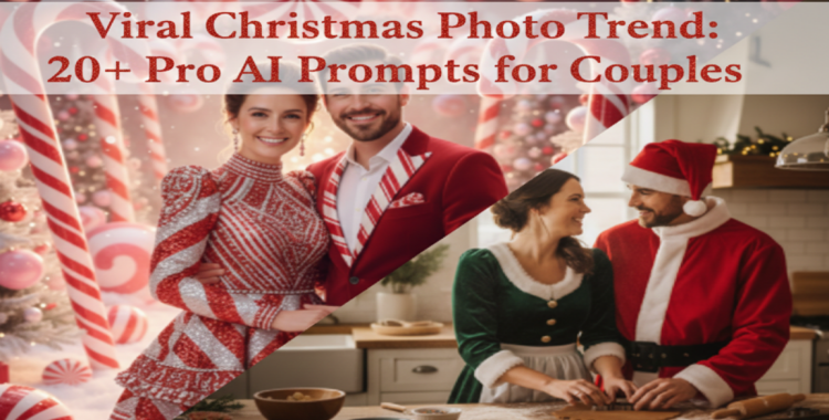 20+ Pro AI Prompts for Stunning Viral Christmas Couple Photos