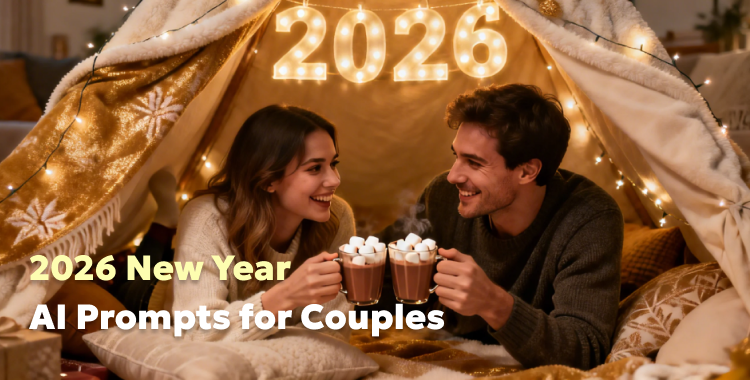 40+ AI Prompts for Stunning Romantic New Year Couple Photos 2026
