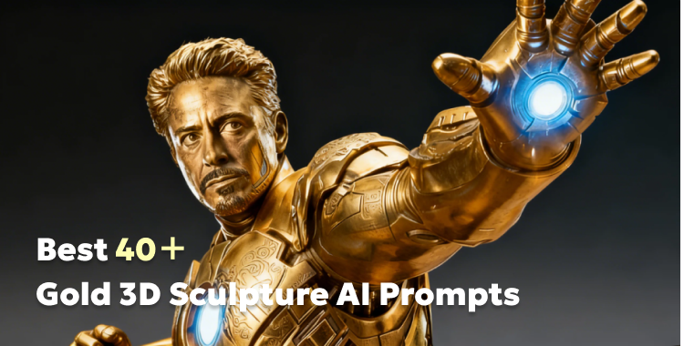 Best 48 Gold 3D Sculpture AI Prompts for Instant Creation