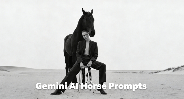 Gemini AI Horse Prompts: Stunning Black & White Photos