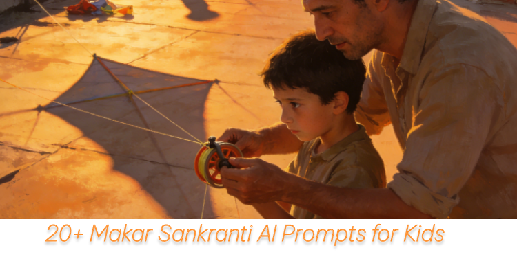Makar Sankranti AI Prompts for Kids: Festive Photos!