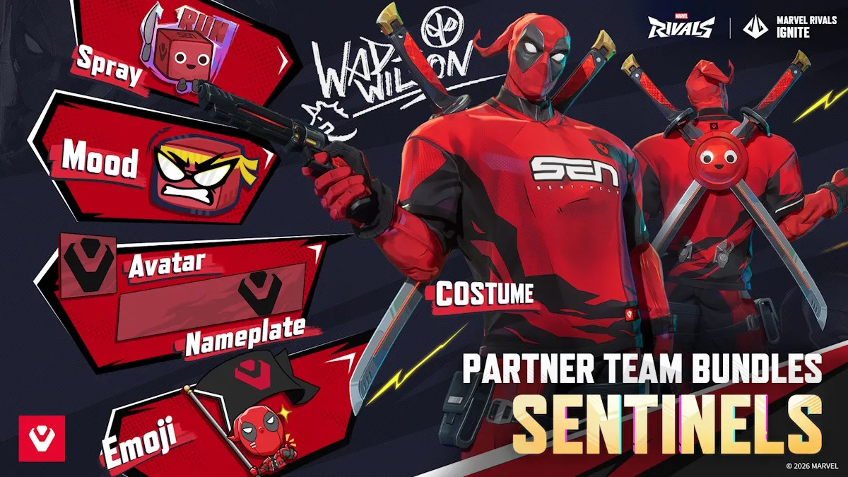 Marvel Rivals Unveils New Deadpool Esports Skins Ahead of Ignite 2026