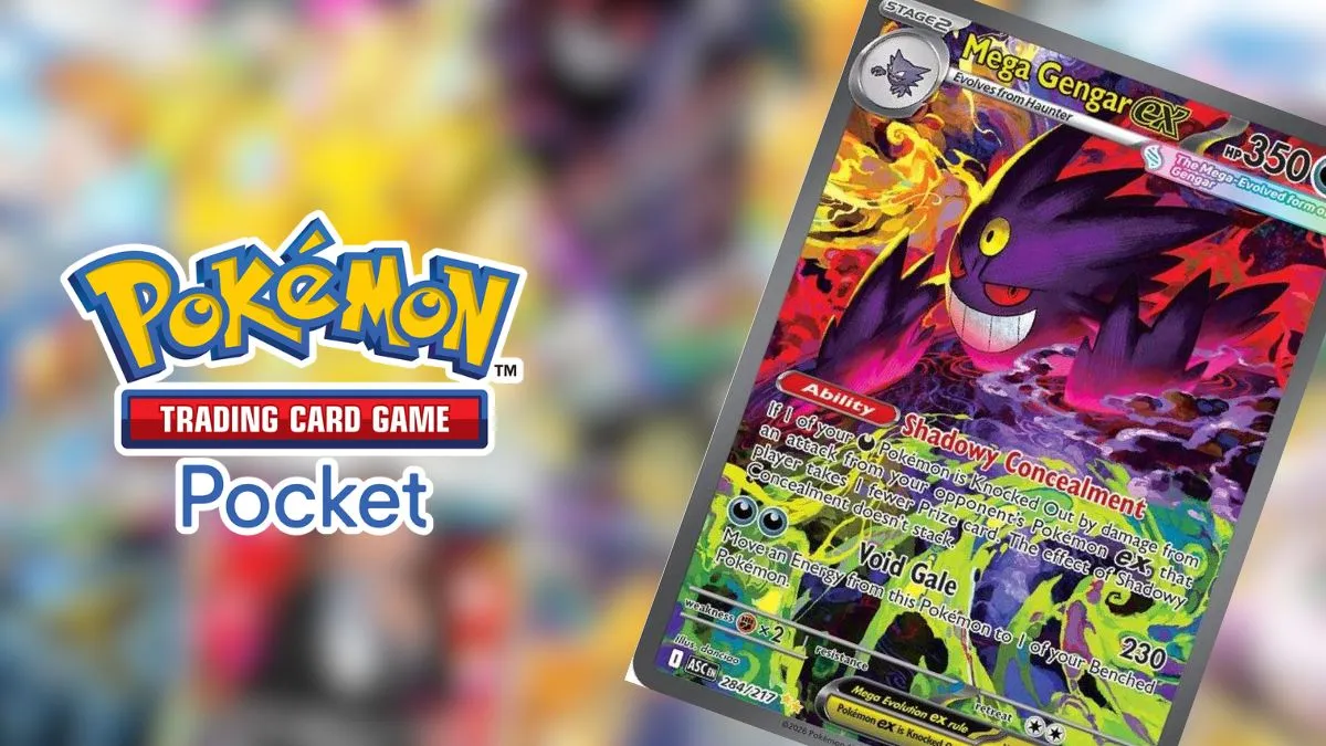 Pokemon TCG Pocket Finally Adds Rare Mega Gengar from Ascended Heroes