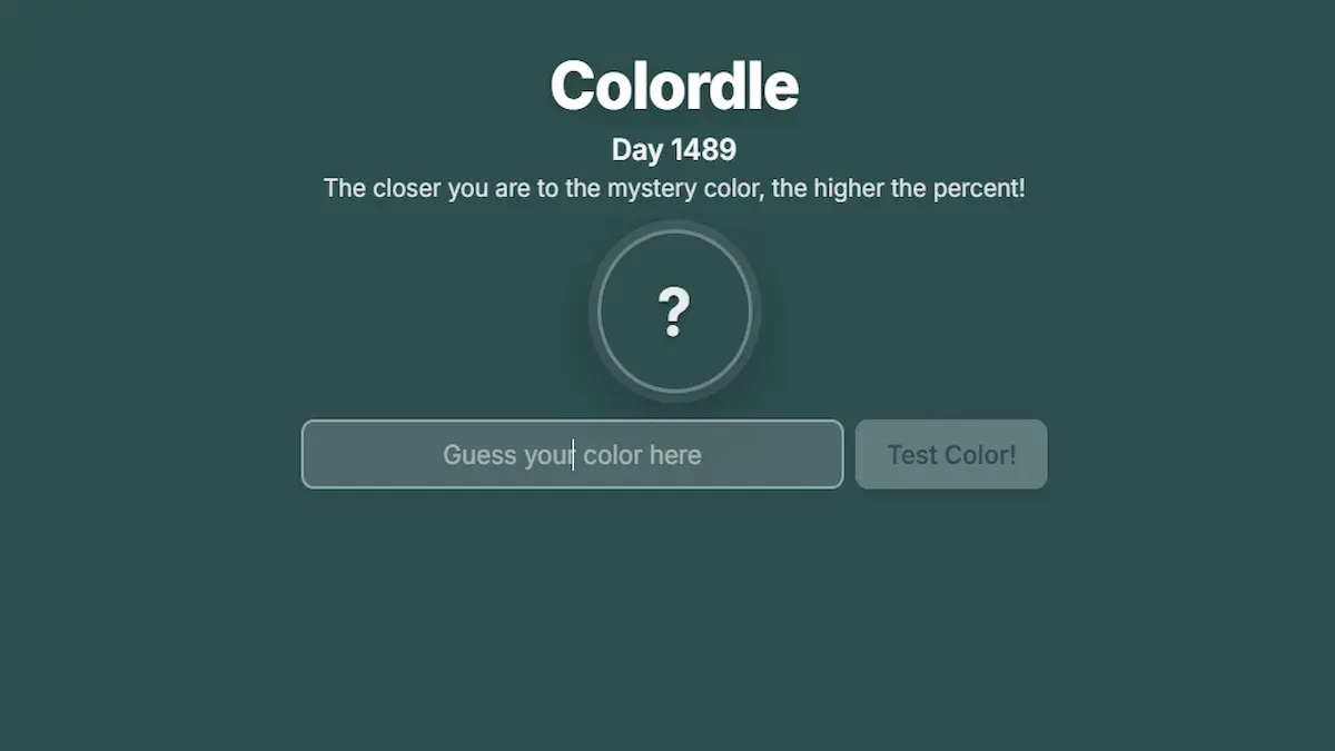 Colordle Answer Today — April 2026: Solution & Color Hints