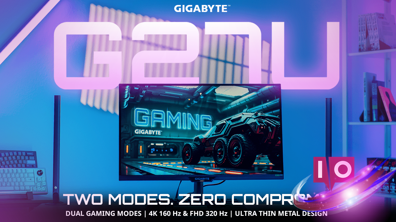 GIGABYTE G27U: 4K and 320Hz Gaming Monitor