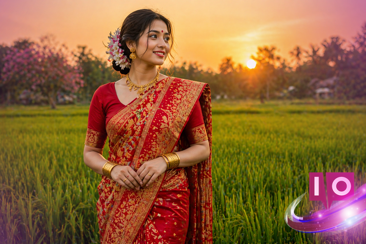 30+ Bohag Bihu AI Prompts for Realistic Outfit Images