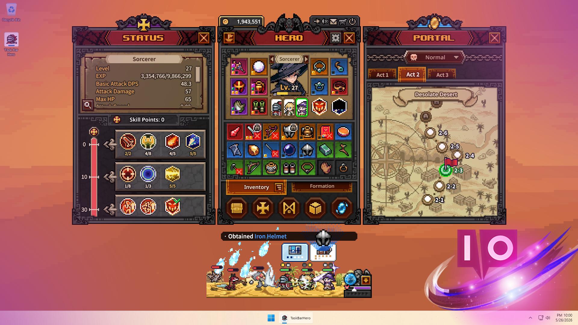 How to Unlock Hero Slots in TBH: Task Bar Hero Guide