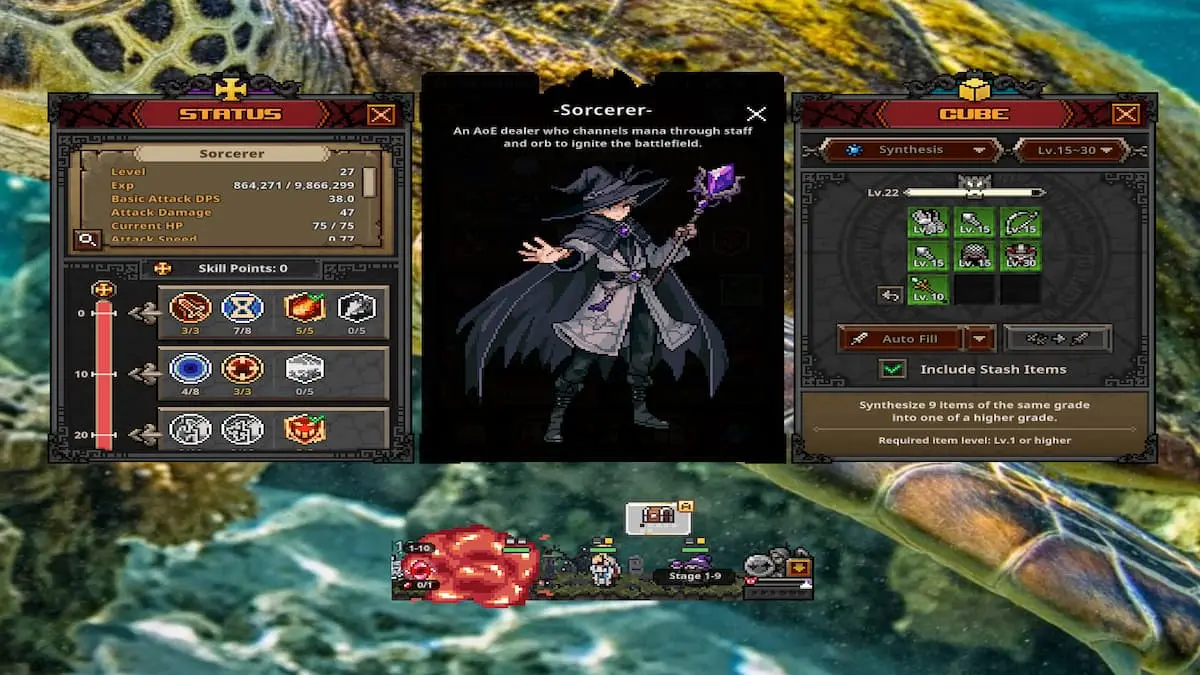 Best Sorcerer Build for TBH (Task Bar Hero)