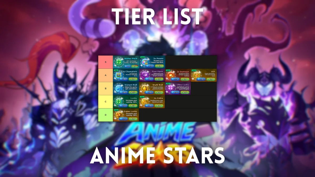 Anime Stars Tier List: Best Heroes, Gamepasses & Tips