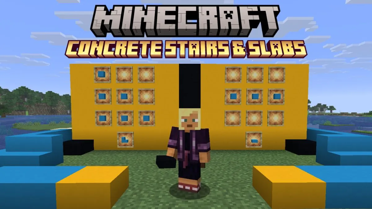 How to Craft Concrete Stairs & Slabs in Minecraft